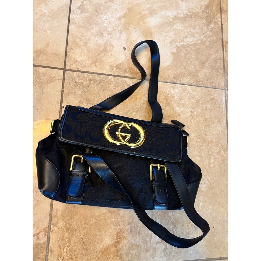 Black Shoulder Bag Go Go. Vintage Style